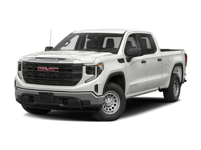 A white GMC truck
