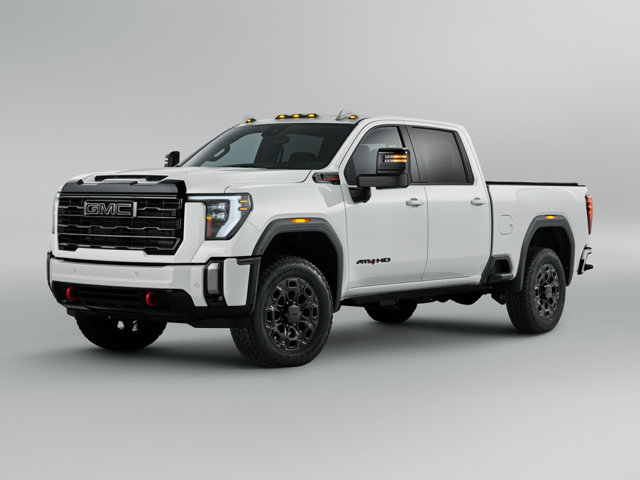 A white Sierra 3500HD truck