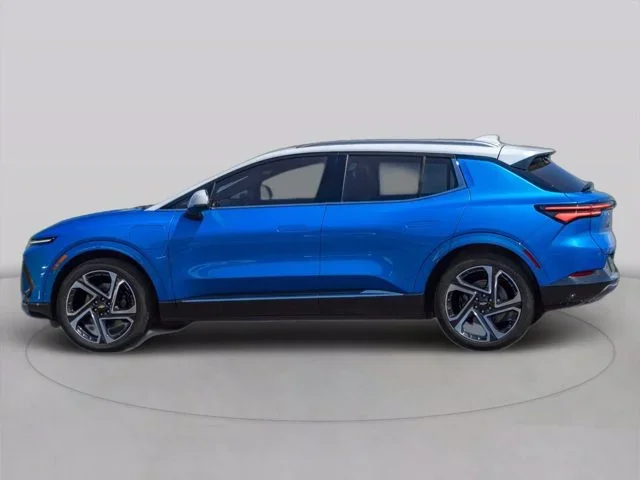 A blue Chevrolet Equinox EV