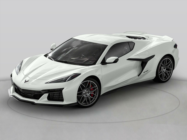 A white Chevrolet Corvette