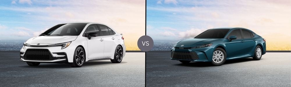 Compare 2025 Toyota Corolla vs. 2025 Toyota Camry