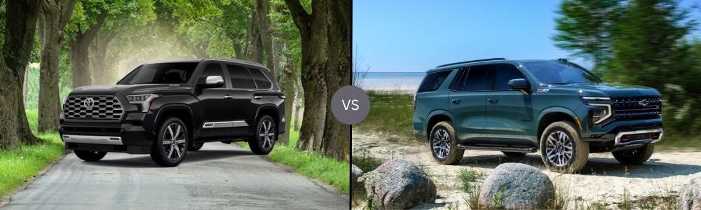 Compare the 2025 Toyota Sequoia vs. 2025 Chevrolet Tahoe