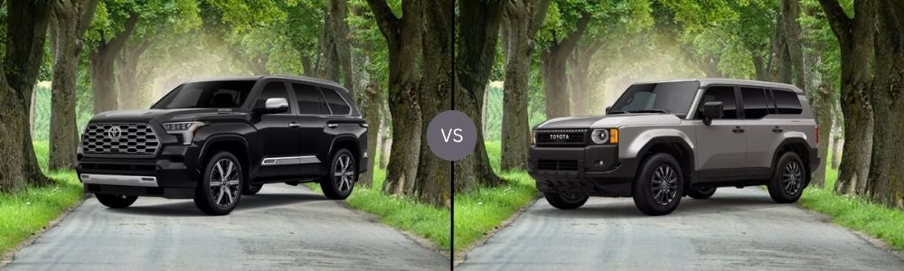 Compare 2025 Toyota Sequoia vs. 2025 Toyota Land Cruiser