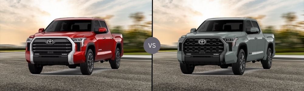 Compare 2025 Toyota Tundra Limited vs. 2025 Toyota Tundra Platinum
