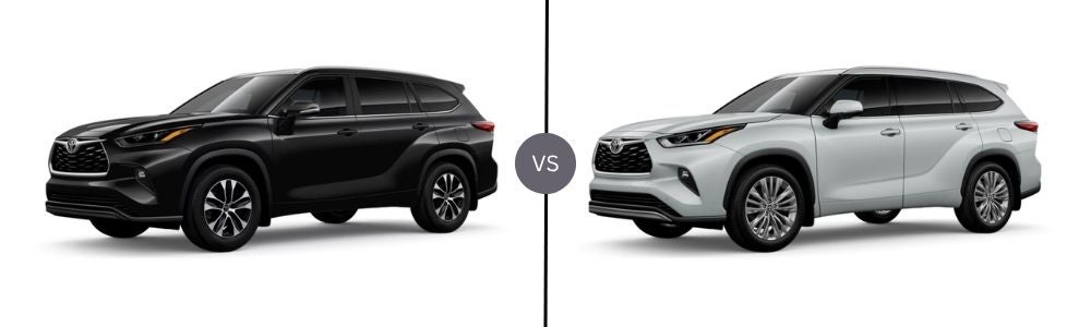 Compare 2026 Toyota Highlander XLE vs. 2026 Toyota Highlander Platinum