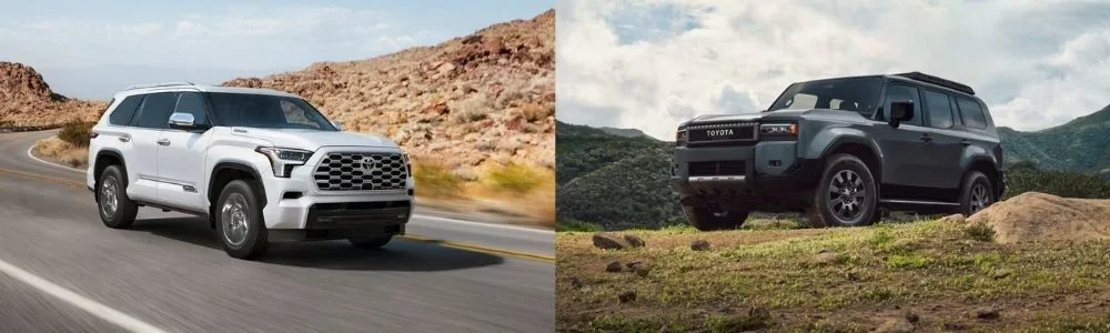 Toyota Sequoia and Toyota Land Cruiser Size