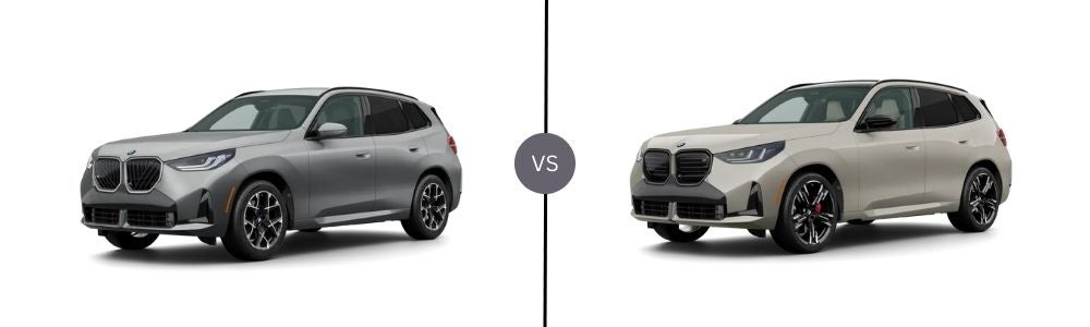 Compare 2025 BMW X3 30 xDrive vs. 2025 BMW X3 M50 xDrive