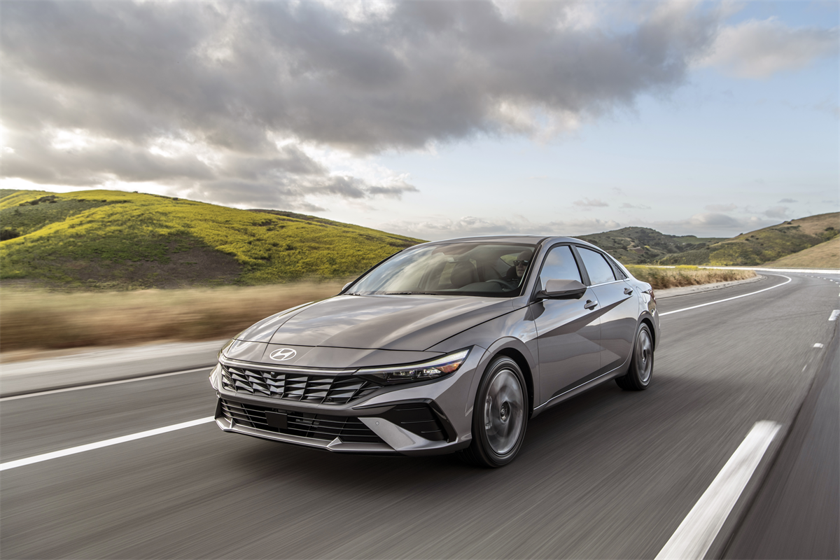 2026 Hyundai Elantra driving on the highway
