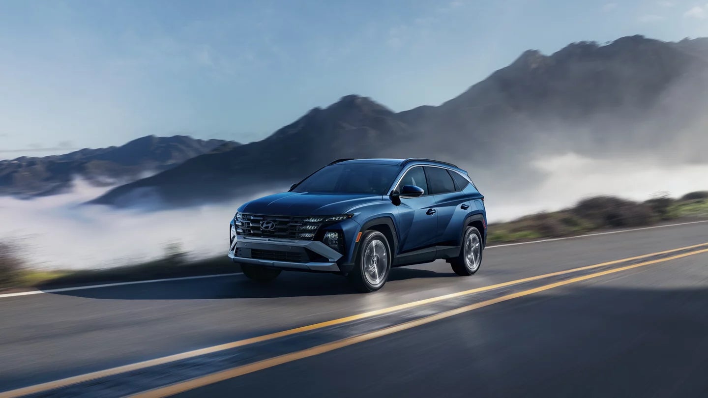 2026 Hyundai Tucson driving on the highway