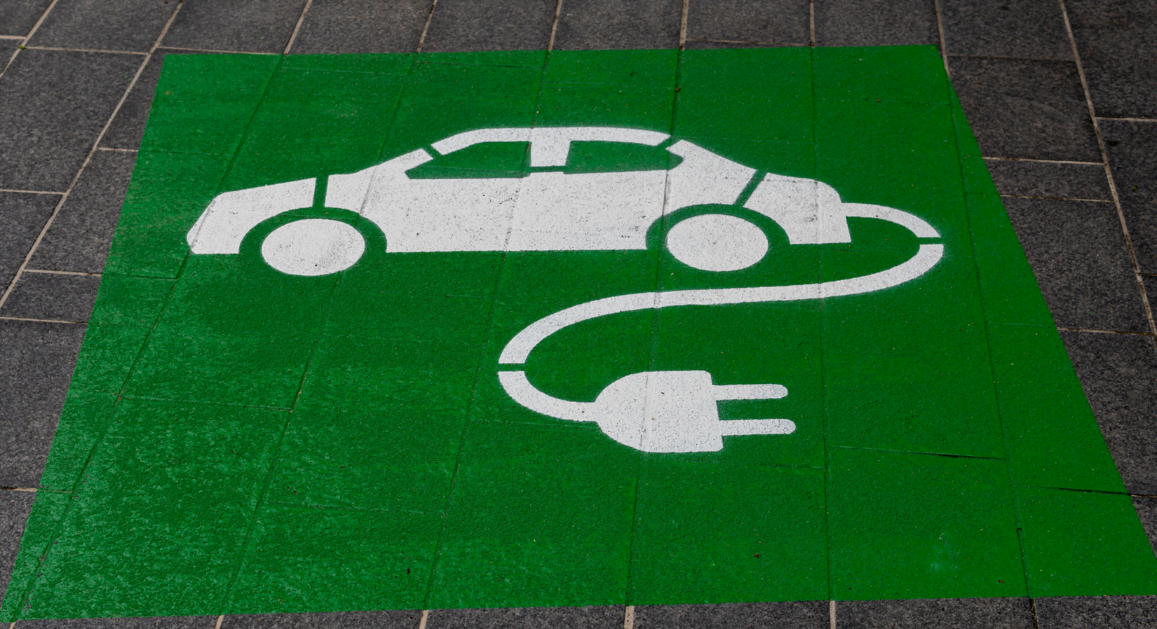 EV illustration in chalk