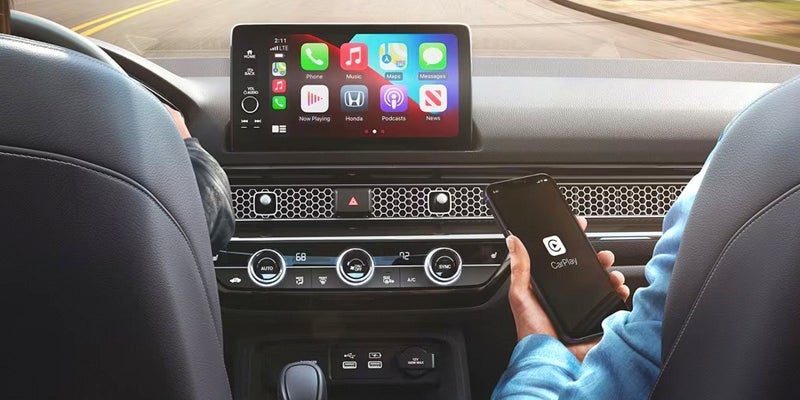 A photo of a Honda touch screen