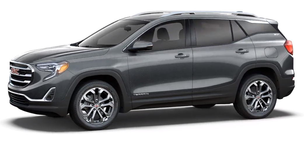 Gray 2018 GMC Terrain Denali trim