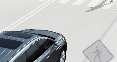 buick enclave detecting pedestrian ahead of it