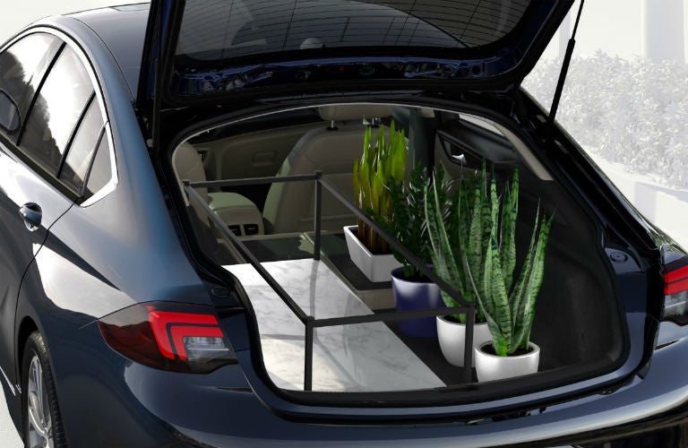 2018 Buick Regal Sportback cargo area full of items