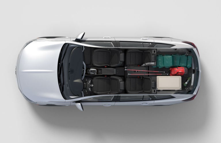 birds eye view of interior space in 2018 Buick Regal TourX