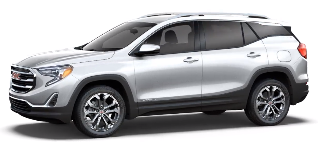 Silver 2018 GMC Terrain SL trim