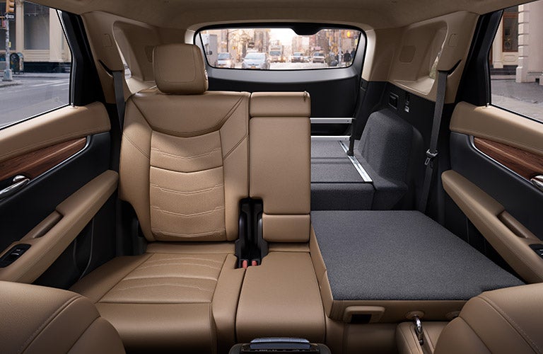 Rear seat folding options in 2018 Cadillac XT5