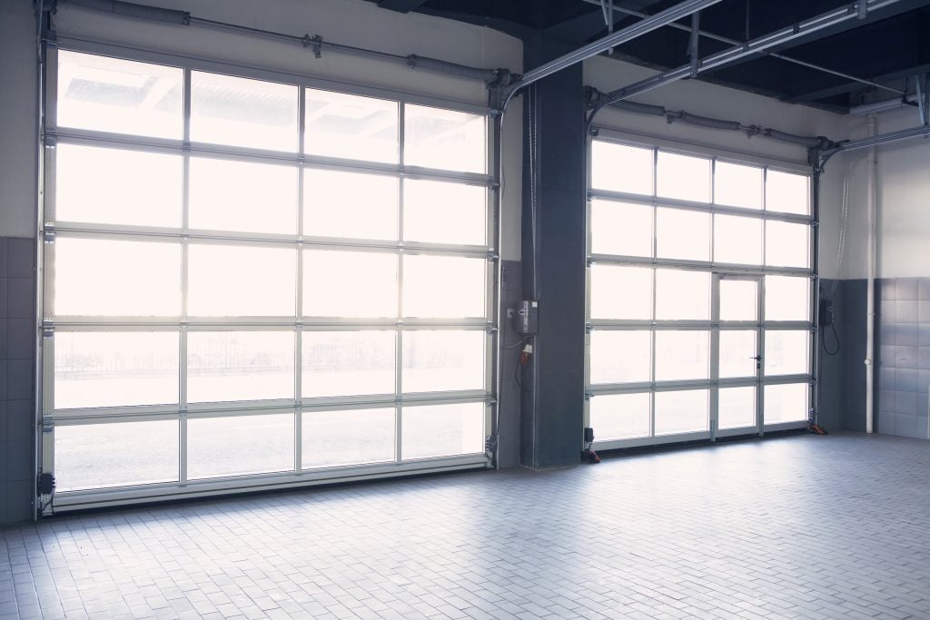 Inside of Toyota approved body shop