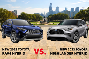 2023-Toyota-Rav4-Hybrid-Versus-Highlander-Hybrid