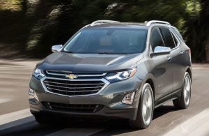Chevy Equinox crossing an intersection