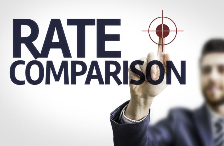 Rate comparison text