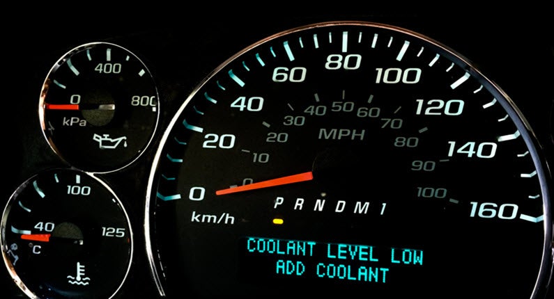 Jaguar-Low-Coolant-Warning-Light