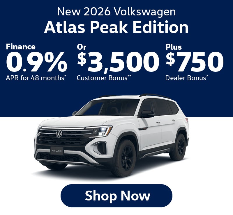 New 2026 Volkswagen Atlas Peak Edition