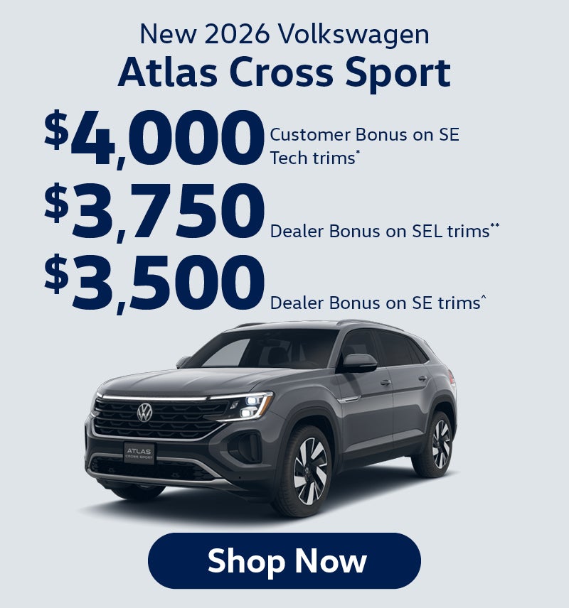 New 2026 Volkswagen Atlas Cross Sport