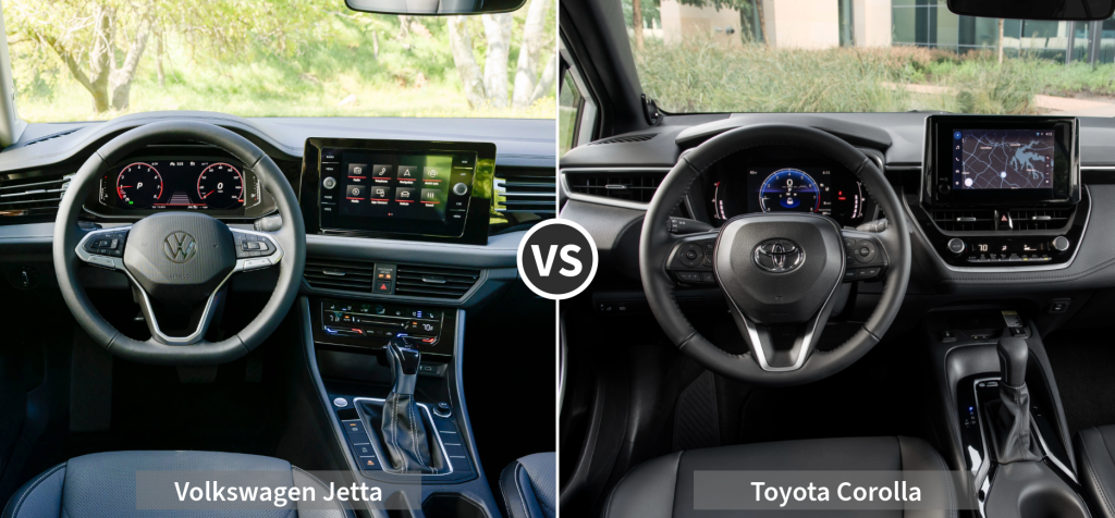 Jetta vs. Corolla: Interior and Tech 