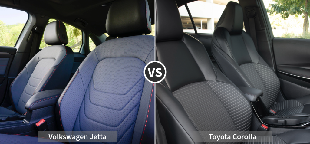 Jetta vs. Corolla: Dimensions 