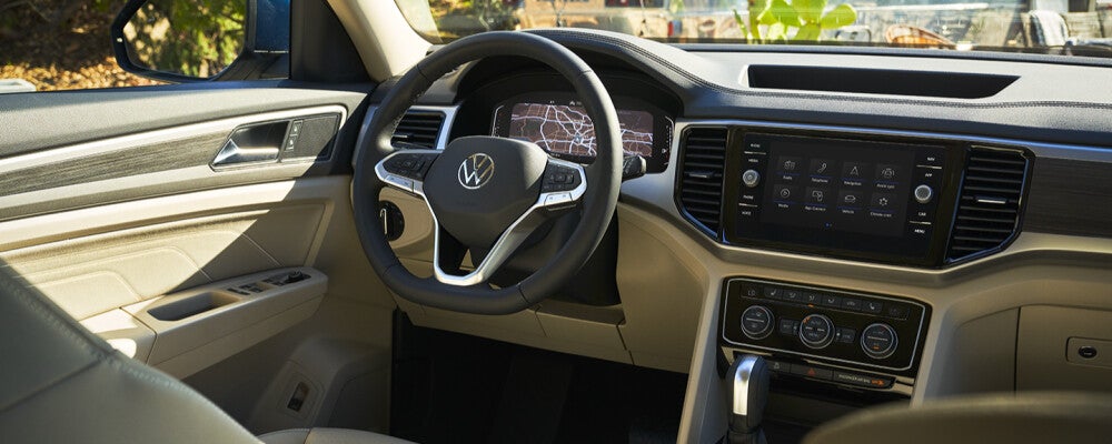 interior shot of a volkswagen atlas 