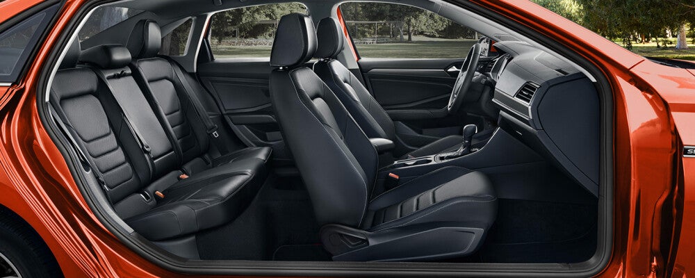 2021 red volkswagen jetta interior 