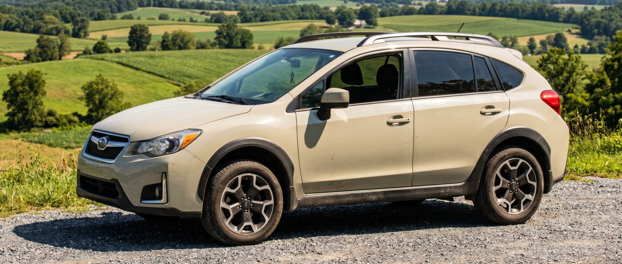 Used Ford Escape parked near rolling hills in Westminster MD.