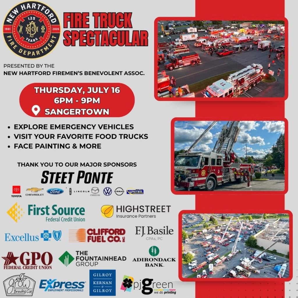 Fire Truck Spectacular with New Hartford Fire Department 