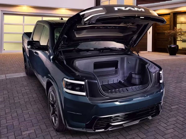 2025 RAM 1500 REV Electric Truck Frunk Storage Space