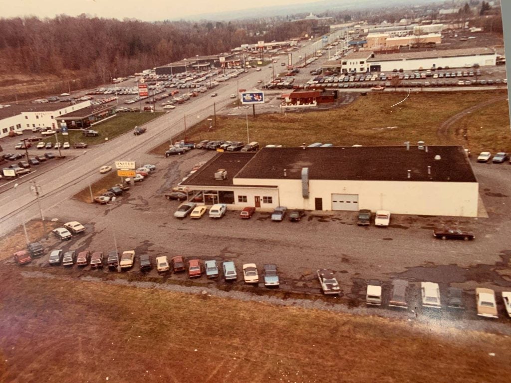 United Auto Sales on Commercial Drive in Yorkville in the 1970's