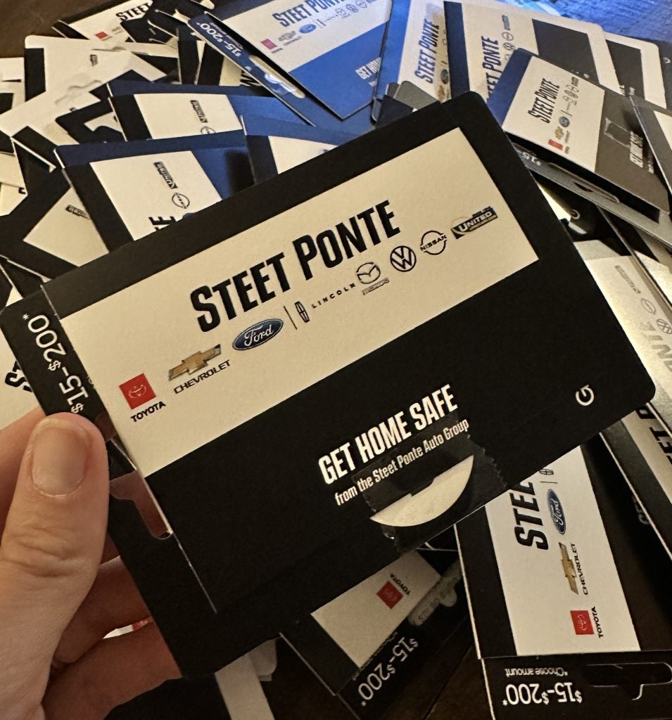 Steet Ponte Auto Group Wine in the Wilderness Designated Driver Sponosr