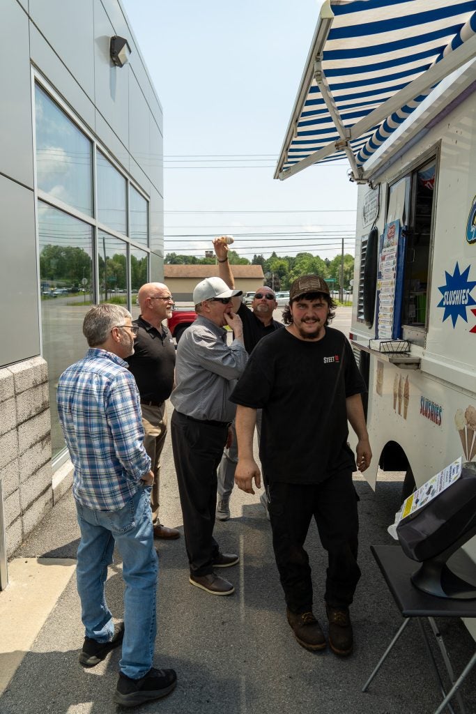 Steet Toyota Employees Enjoying Free Ice Cream Day! 