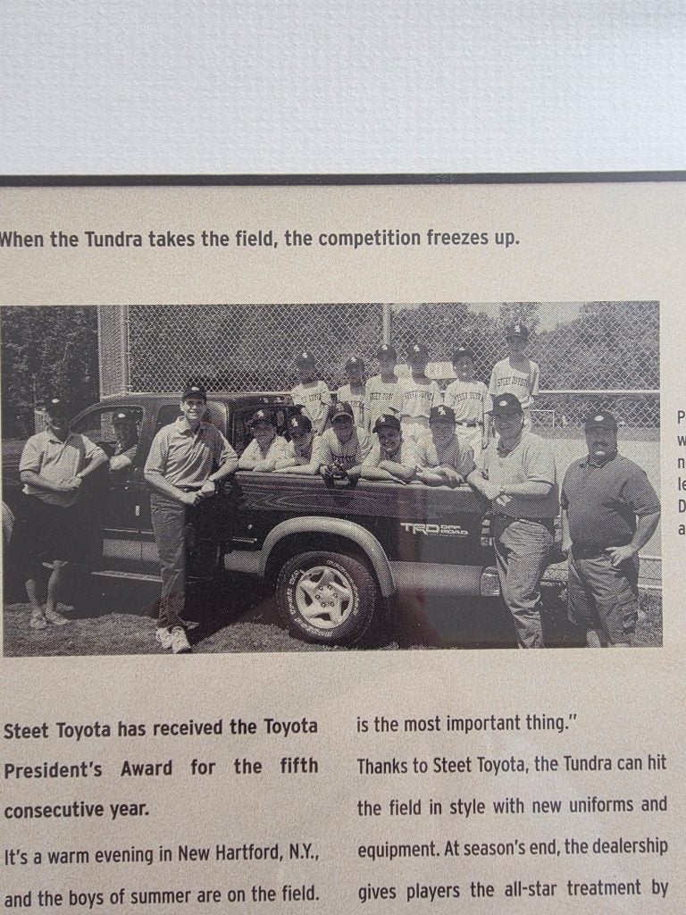 Steet Toyota Team from when Joe Steet Jr. played