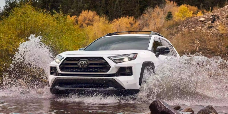 A Toyota RAV4 available at Steet Toyota of Yorkville.