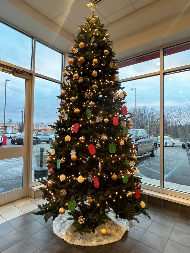 Giving Tree at Steet Toyota of Johnstown to Benefit the Haven of Hope Farm &amp; Residence in Fonda, NY!