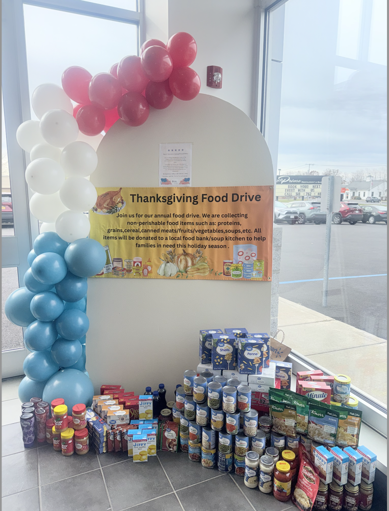 Steet Toyota of Johnstown Thanksgiving Food Drive 2025 Set Up 