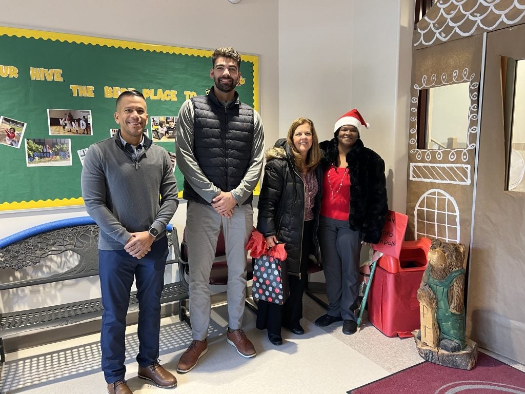 Representatives from Steet Toyota of Johnstown Delivering Gifts to the Gloversville School District