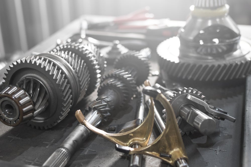 lose-up of Toyota OEM car parts 