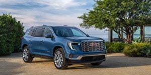 Exterior picture of a blue GMC Terrain Stillwater, OK