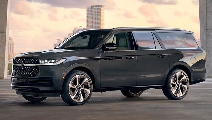 Lincoln Navigator SUV in a Parking Garage