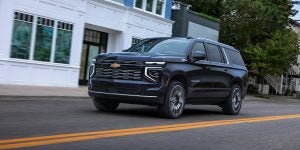 A 2025 driving downtown through the city.