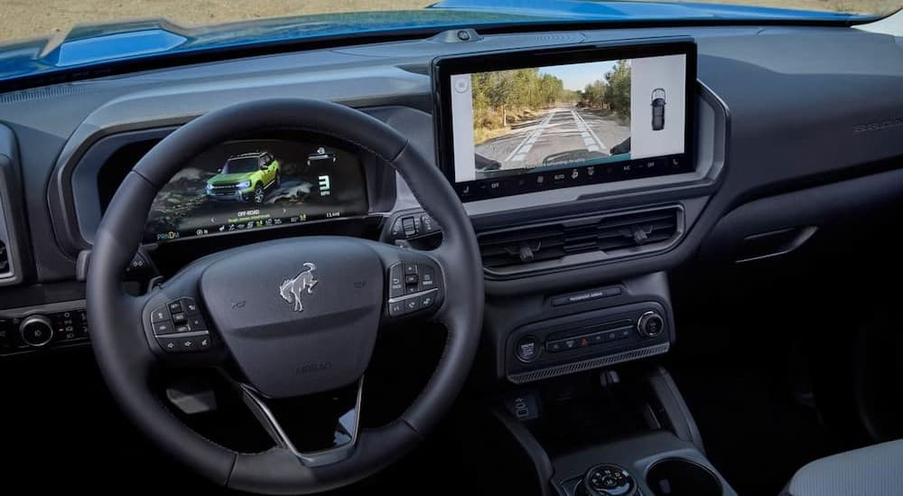 Black dash in a 2026 Ford Bronco Sport.