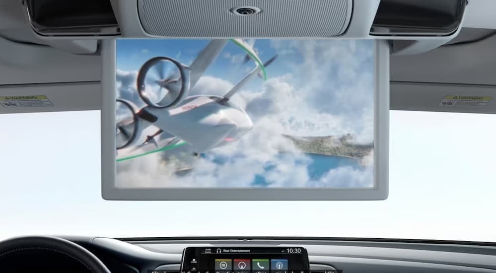 An entertainment screen in a 2026 Honda Odyssey.