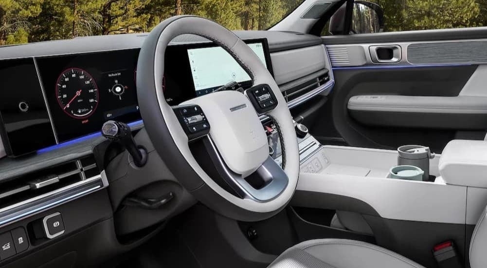 Multi-colored dash in a 2026 Hyundai Santa Fe Hybrid SE.
